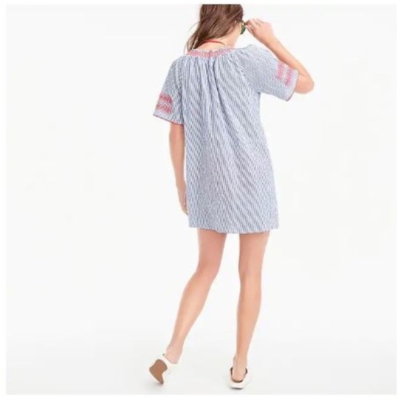 J.‎ Crew Embroidered Tie-Front Tunic Size XXXS - Picture 3 of 8